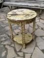 Table peinte style art déco